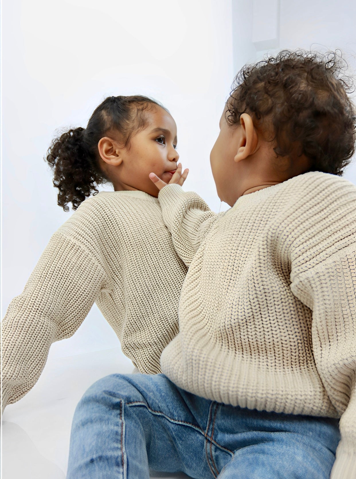 Knit oversized sweater