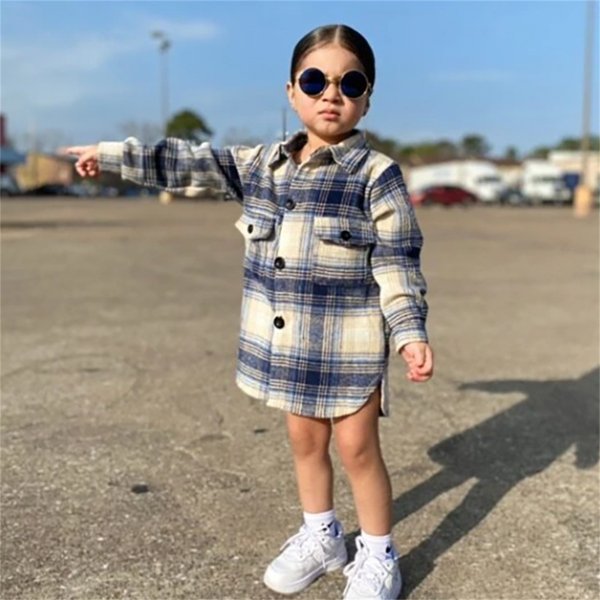 Camisa gruesa deportiva a cuadros